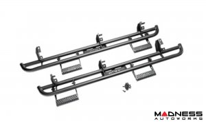 Ford Bronco Rock Sliders - 4 Door - RKR Step System - Textured Black - N Fab 